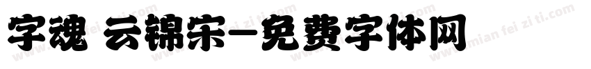 字魂 云锦宋字体转换
